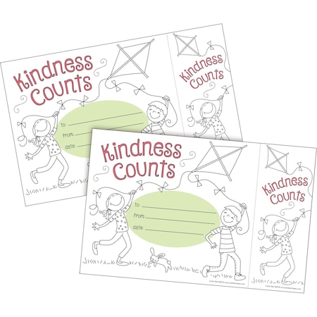 Barker Creek Color Me! Kindness Counts Awards & Bookmarks Set, 60/Set 4151
